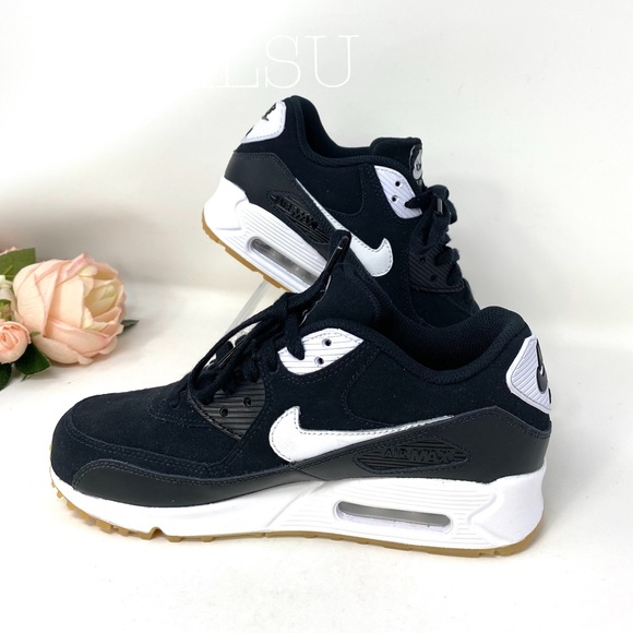 Nike Custom Air Max 90 Suede PRM Black White W - Picture 3 of 8
